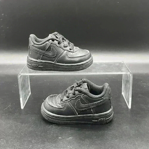 Nike air force 1 low all black toddler 4C casual sporty running walking - Picture 1 of 8